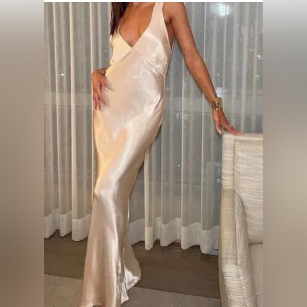 Sunset Strip Maxi Dress- Champagne